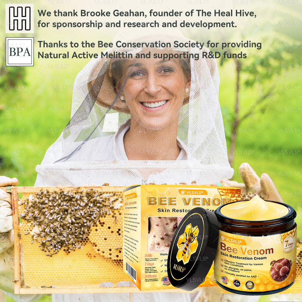 VLSVLS® Bee Venom Skin Restoration Cream (Suitable for use byindividuals of all ages & AAD recommends)✅
