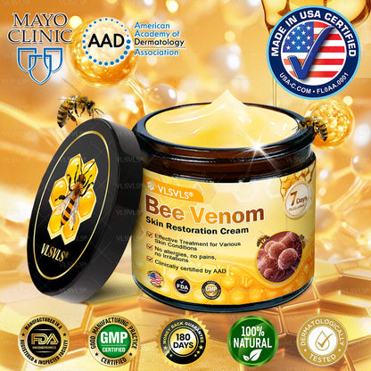 VLSVLS® Bee Venom Skin Restoration Cream (Suitable for use byindividuals of all ages & AAD recommends)✅