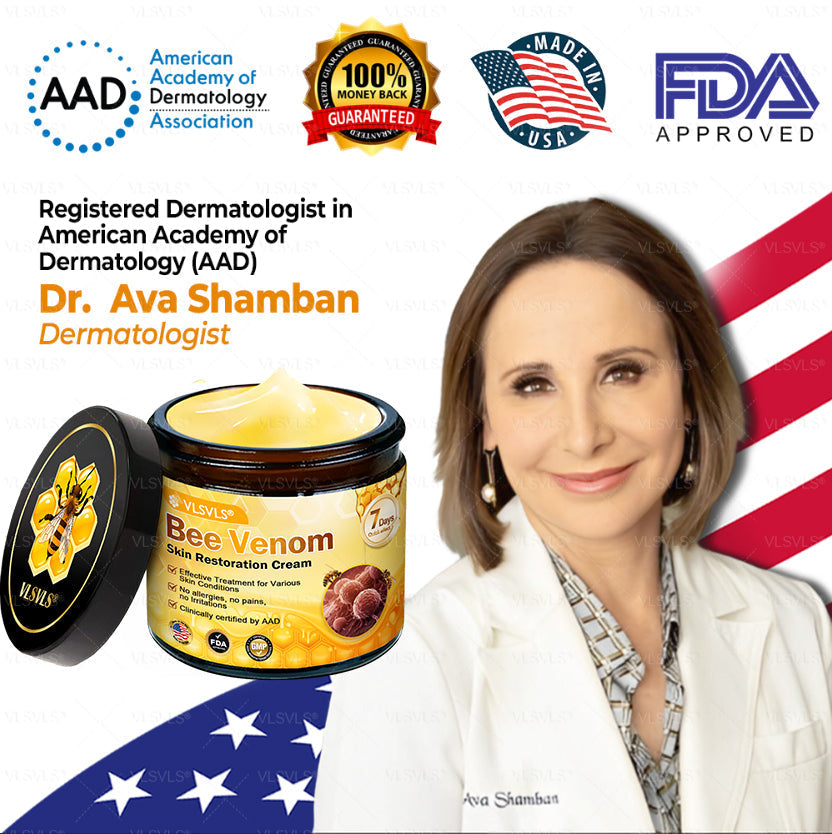 VLSVLS® Bee Venom Skin Restoration Cream (Suitable for use byindividuals of all ages & AAD recommends)✅